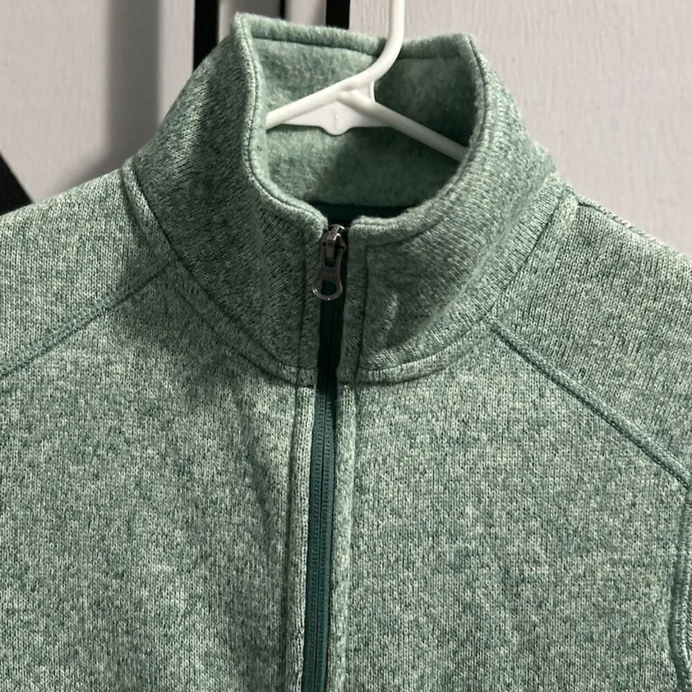 NWT Eddie Bauer Juniper Heathered Full Zip Sweater Fleece Jacket Women's XS‎